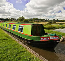 The Ginger6 canal boat