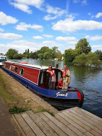 The MRC-Gina canal boat