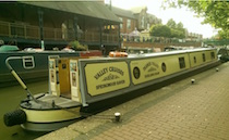 The V-Thames canal boat
