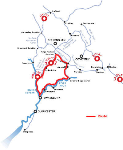 The Avon Ring.php cruising route map