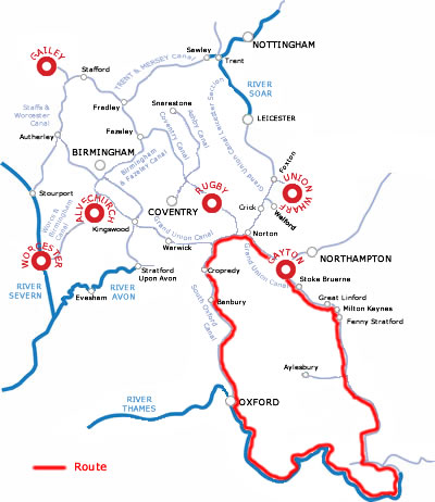 The Grand Ring From Gayton.php cruising route map