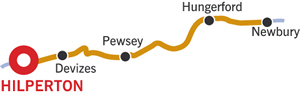 The Hungerford And Return From Hilperton.php cruising route map
