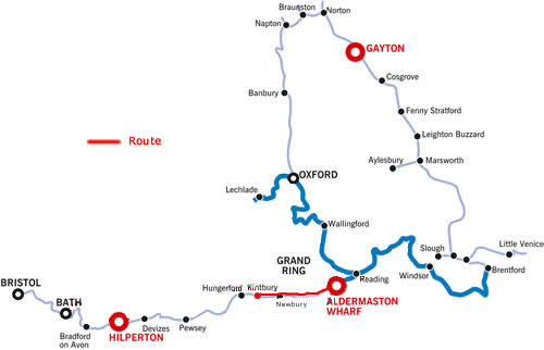 The Kintbury And Return From Aldermaston.php cruising route map