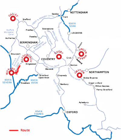 The Stoke Prior And Return From Worcester.php cruising route map