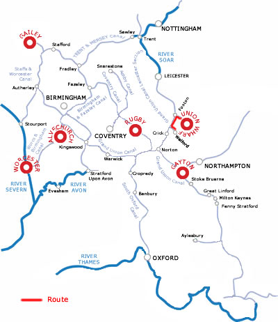 The Welford And Return From Market Harborough.php cruising route map