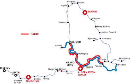 The Windsor And Oxford And Return From Aldermaston.php cruising route map